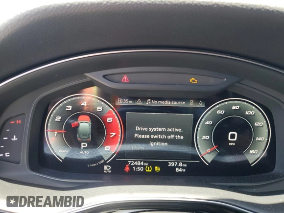 2021 Audi Q7 Premium Plus with VIN WA1LXAF76MD021317, listed as a Copart auction lot 58229305 with 72,484 mi miles and Salvage title. Bid and sale history available at DreamBid. Image 9.