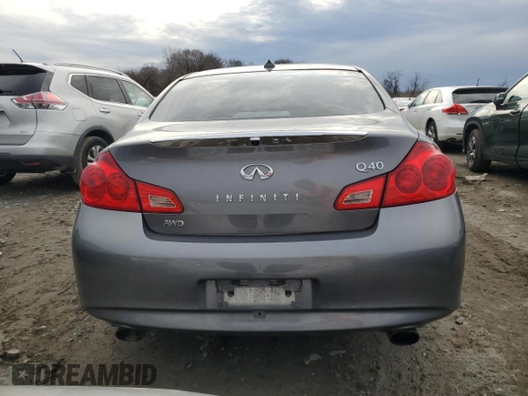 2015 Infiniti Q40 with VIN JN1CV6AR5FM524697, listed as a Copart auction lot 43938835 with 226,828 mi miles and Salvage Title. Bid and sale history available at carsss.com. Image 6.