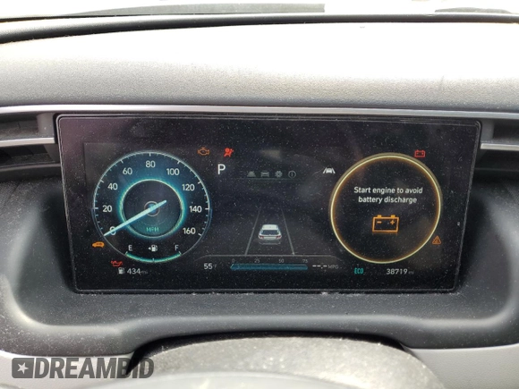 2022 Hyundai Tucson SEL Convenience with VIN KM8JFCA1XNU036219, listed as a Copart auction lot 51356645 with 38,719 mi miles and Salvage Title. Bid and sale history available at carsss.com. Image 9.