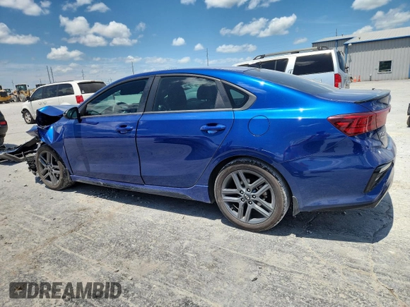 2021 Kia Forte GT-Line with VIN 3KPF34AD1ME342001, listed as a Copart auction lot 62531695 with 40,448 mi miles and Salvage title. Bid and sale history available at DreamBid. Image 2.