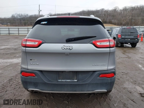 2017 Jeep Cherokee Limited with VIN 1C4PJMDB6HW537351, listed as a IAAI auction lot 41714970 with 161,193 mi miles and . Bid and sale history available at DreamBid. Image 16.