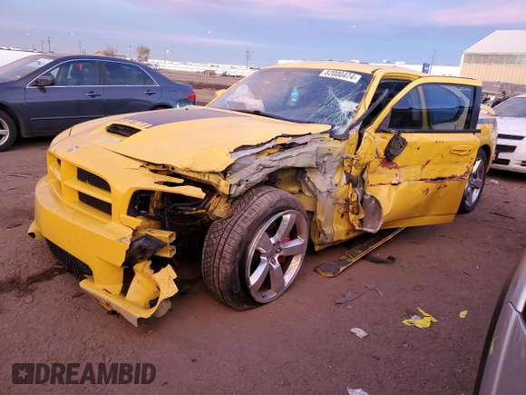 2007 Dodge Charger SRT-8 with VIN 2B3KA73W97H662391, listed as a Copart auction lot 82000474 with 141,721 mi miles and Salvage Title. Bid and sale history available at DreamBid. Image 1.