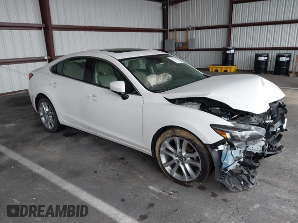 2017 Mazda Mazda6 Touring with VIN JM1GL1V51H1107726, listed as a IAAI auction lot 41875900 with 73,040 mi miles. Bid and sale history available at carsss.com. Image 1.