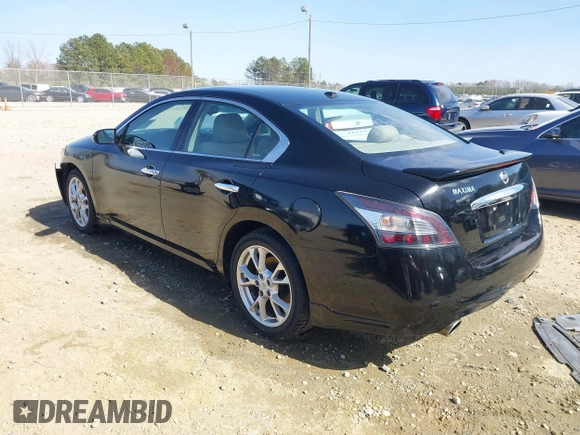 2012 Nissan Maxima SV with VIN 1N4AA5AP1CC860802, listed as a IAAI auction lot 41758190 with 188,587 mi miles and . Bid and sale history available at DreamBid. Image 3.