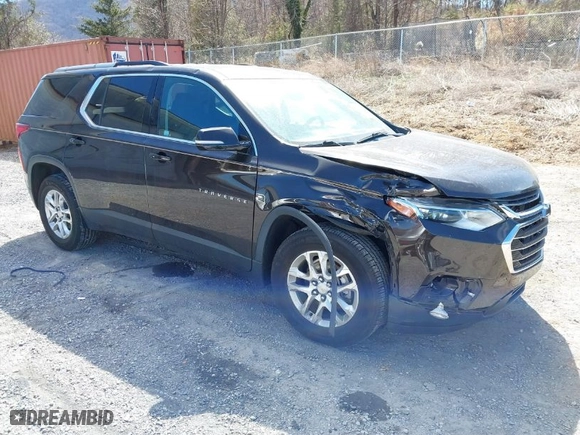 2018 Chevrolet Traverse LT Cloth with VIN 1GNERGKW2JJ263972, listed as a IAAI auction lot 41774086 with 112,296 mi miles. Bid and sale history available at carsss.com. Image 1.