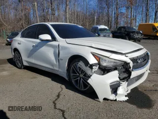 2017 Infiniti Q50 3.0t Sport with VIN JN1EV7AR6HM834858, listed as a Copart auction lot 88754935 with 144,118 mi miles and Salvage Title. Bid and sale history available at carsss.com. Image 4.