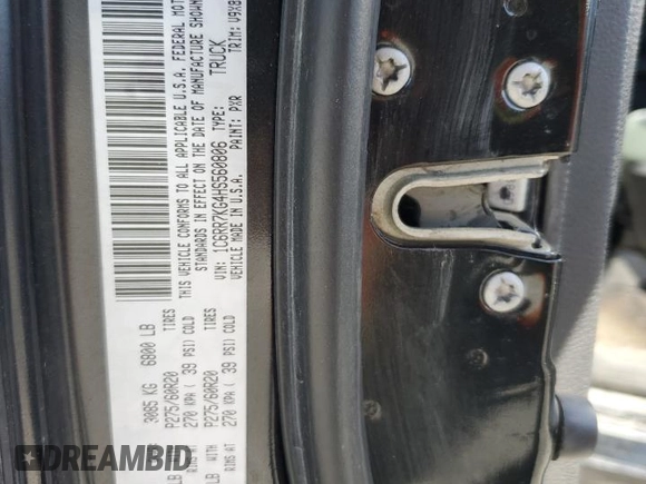 2017 Ram 1500 Express с VIN 1C6RR7KG4HS560806, выставлен на аукционе Copart как лот 62363445 с пробегом 146 122 миль миль и Списание • Salvage title. История ставок и продаж доступна на DreamBid. Изображение 12.