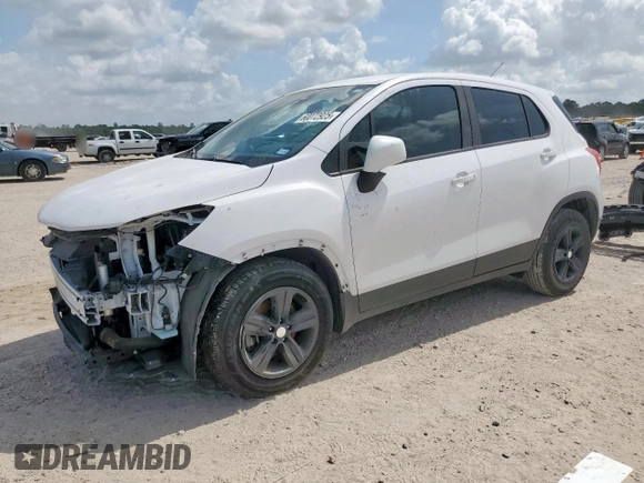 2020 Chevrolet Trax LS with VIN 3GNCJKSB6LL328414, listed as a Copart auction lot 60072925 with 55,844 mi miles and Salvage title. Bid and sale history available at DreamBid. Image 1.