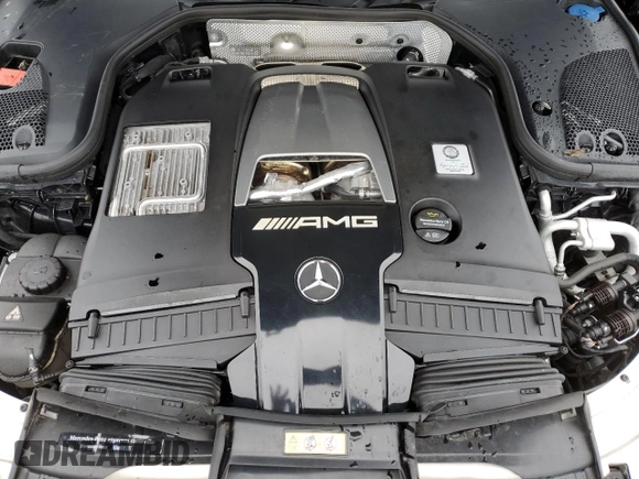 2019 Mercedes-Benz E 63 S AMG with VIN WDDZF8KB9KA507467, listed as a Copart auction lot 56385015 with 58,603 mi miles and Salvage Title. Bid and sale history available at DreamBid. Image 11.