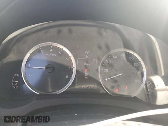 2014 Lexus IS 250 with VIN JTHCF1D20E5000344, listed as a Copart auction lot 62012415 with 192,597 mi miles and Non repairable. Bid and sale history available at DreamBid. Image 9.