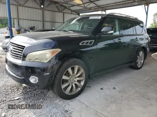 2012 Infiniti QX56 7-passenger z VIN JN8AZ2NE5C9020873, wystawiony jako Copart lot #60555795 z przebiegiem 181 495 mil mil oraz Czysty tytuł • Clean title. Historia ofert i sprzedaży dostępna na DreamBid. Obrazek 1.