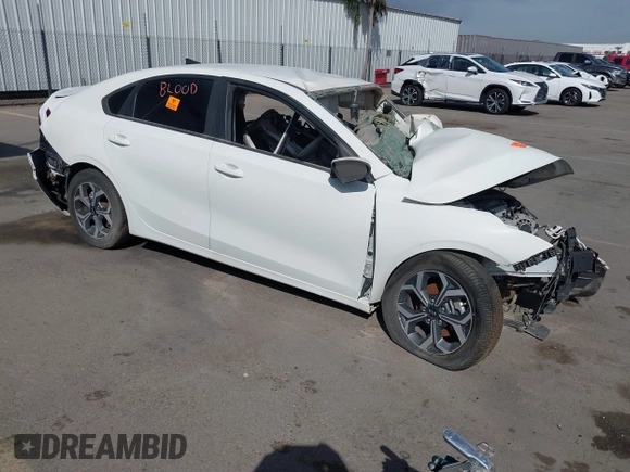 2020 Kia Forte LXS with VIN 3KPF24AD3LE143744, listed as a IAAI auction lot 41686525 with 1 mi miles. Bid and sale history available at carsss.com. Image 1.