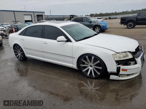 2009 Audi A8 4.2L with VIN WAUMV94E59N005253, listed as a Copart auction lot 70248424 with 154,305 mi miles and Salvage title. Bid and sale history available at DreamBid. Image 4.