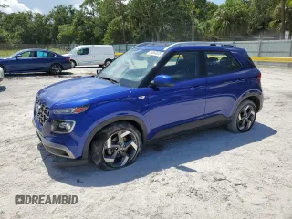 2021 Hyundai Venue SEL with VIN KMHRC8A39MU107550, listed as a Copart auction lot 59583035 with 45,858 mi miles and Salvage title. Bid and sale history available at DreamBid. Image 1.