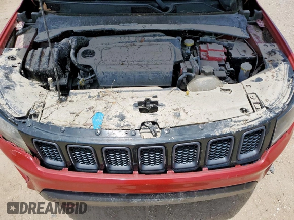 2020 Jeep Compass Trailhawk with VIN 3C4NJDDB5LT177298, listed as a Copart auction lot 61922045 with 108,619 mi miles and Salvage title. Bid and sale history available at DreamBid. Image 12.