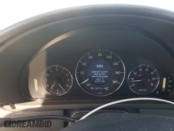 2005 Mercedes-Benz CLK 500 with VIN WDBTK75GX5T045859, listed as a Copart auction lot 51100995 with 130,761 mi miles and Salvage title. Bid and sale history available at DreamBid. Image 9.
