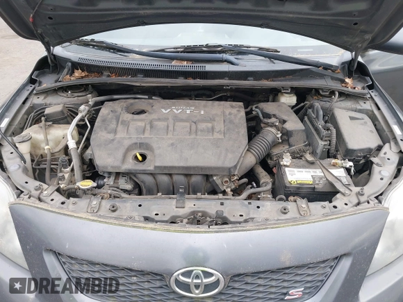 2009 Toyota Corolla with VIN 1NXBU40E39Z065572, listed as a IAAI auction lot 42138980 with 195,822 mi miles. Bid and sale history available at carsss.com. Image 10.