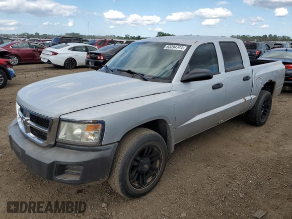 2008 Dodge Dakota ST with VIN 1D7HE28K18S521434, listed as a Copart auction lot 63394744 with 164,600 mi miles and Clean Title. Bid and sale history available at carsss.com. Image 1.