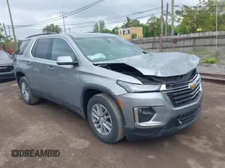 2023 Chevrolet Traverse LT Cloth with VIN 1GNEVGKW0PJ301882, listed as a IAAI auction lot 42319706 with 24,213 mi miles and . Bid and sale history available at DreamBid. Image 1.