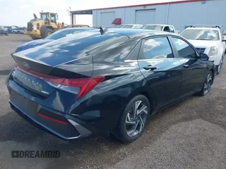 2024 Hyundai Elantra Limited with VIN KMHLP4DG7RU718847, listed as a IAAI auction lot 41506091 with 10,918 mi miles and . Bid and sale history available at DreamBid. Image 4.