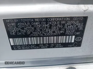 2013 Lexus GS with VIN JTHCE1BL3D5003977, listed as a IAAI auction lot 41620845 with 90,842 mi miles and . Bid and sale history available at carsss.com. Image 9.