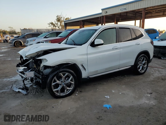 2024 BMW X3 xDrive30i with VIN 5UX53DP06R9W22278, listed as a Copart auction lot 77447444 with 869 mi miles and Salvage Title. Bid and sale history available at carsss.com. Image 1.