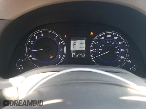 2010 Infiniti G37 x with VIN JN1CV6AR6AM460873, listed as a Copart auction lot 51182505 with 76,578 mi miles and Salvage Title. Bid and sale history available at DreamBid. Image 8.