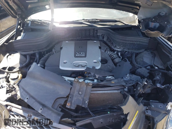 2017 Infiniti QX50 with VIN JN1BJ0RR2HM406604, listed as a Copart auction lot 56928234 with 72,915 mi miles and Salvage Title. Bid and sale history available at carsss.com. Image 12.