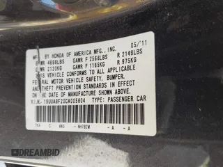 2012 Acura TL Auto z VIN 19UUA8F20CA005804, wystawiony jako IAAI lot #42505265 z przebiegiem 178 359 mil mil oraz . Historia ofert i sprzedaży dostępna na DreamBid. Obrazek 9.