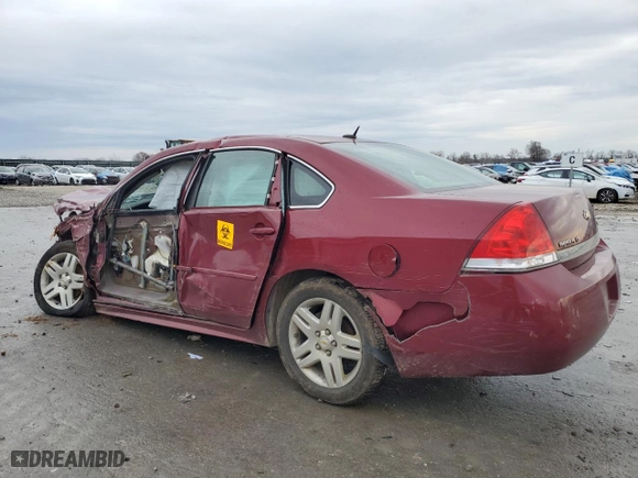 2010 Chevrolet Impala LT with VIN 2G1WB5EK9A1181643, listed as a Copart auction lot 86568984 with 126,555 mi miles and Salvage Title. Bid and sale history available at carsss.com. Image 2.