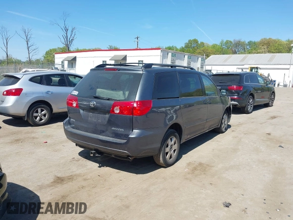 2010 Toyota Sienna CE with VIN 5TDKK4CC5AS296647, listed as a IAAI auction lot 42108661 with 204,048 mi miles and . Bid and sale history available at DreamBid. Image 4.