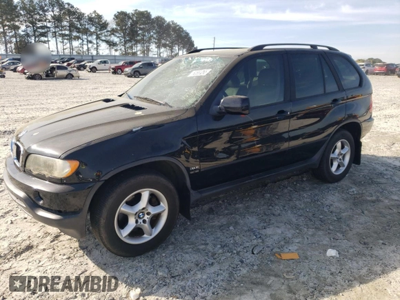 2003 BMW X5 3.0i with VIN 5UXFA53523LV97651, listed as a Copart auction lot 50565265 with 176,188 mi miles and Salvage Title. Bid and sale history available at carsss.com. Image 1.