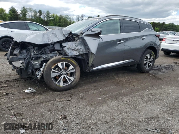 2021 Nissan Murano SV with VIN 5N1AZ2BS1MC139140, listed as a Copart auction lot 55604615 with 84,543 mi miles and Salvage title. Bid and sale history available at DreamBid. Image 1.