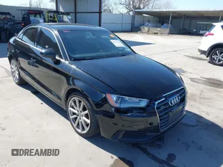 2015 Audi A3 2.0T Premium Plus with VIN WAUEFGFF2F1120116, listed as a IAAI auction lot 41761323 with 115,925 mi miles. Bid and sale history available at carsss.com. Image 1.