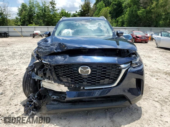 2025 Mazda CX-90 Select with VIN JM3KKAHDXS1210948, listed as a Copart auction lot 56128695 with 7,193 mi miles and Salvage title. Bid and sale history available at DreamBid. Image 5.