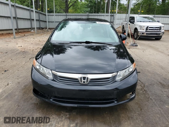 2012 Honda Civic EX-L with VIN 19XFB2F90CE071460, listed as a Copart auction lot 53253075 with 137,897 mi miles and Salvage Title. Bid and sale history available at DreamBid. Image 5.