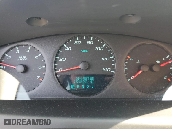 2012 Chevrolet Impala LS Fleet with VIN 2G1WF5E34C1126565, listed as a Copart auction lot 60233495 with 154,528 mi miles and Salvage title. Bid and sale history available at DreamBid. Image 9.
