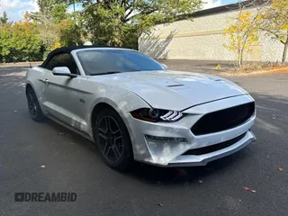 2019 Ford Mustang GT Premium with VIN 1FATP8FFXK5182224, listed as a Copart auction lot 77963204 with 50,984 mi miles and Salvage Title. Bid and sale history available at carsss.com. Image 1.