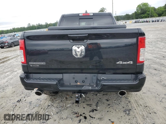 2022 Ram 1500 Big Horn with VIN 1C6SRFFT5NN448240, listed as a Copart auction lot 58556525 with 45,591 mi miles and Salvage title. Bid and sale history available at DreamBid. Image 6.