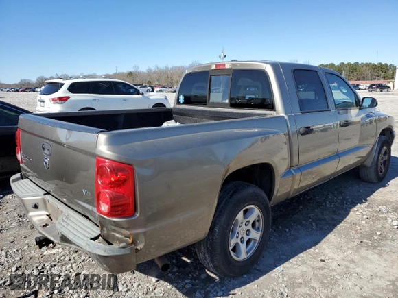2007 Dodge Dakota SLT with VIN 1D7HE48K97S199376, listed as a Copart auction lot 88973885 with 192,774 mi miles and Salvage Title. Bid and sale history available at DreamBid. Image 3.