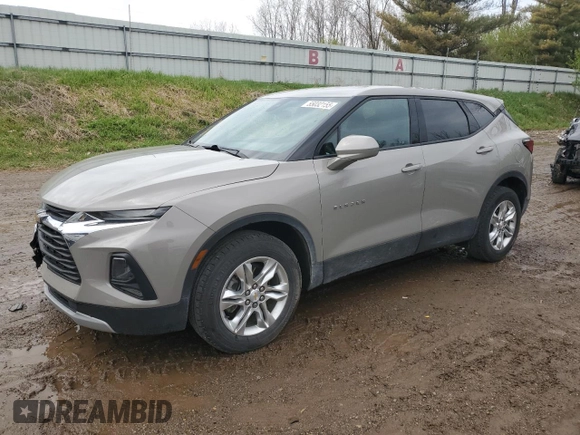 2021 Chevrolet Blazer LT z VIN 3GNKBCRS0MS567338, wystawiony jako Copart lot #55032155 z przebiegiem 50 202 mil mil oraz Szkoda całkowita • Salvage title. Historia ofert i sprzedaży dostępna na DreamBid. Obrazek 1.