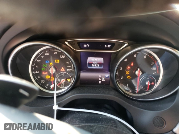 2018 Mercedes-Benz CLA 250 with VIN WDDSJ4EB0JN669208, listed as a Copart auction lot 61849063 with 59,373 mi miles and . Bid and sale history available at DreamBid. Image 9.