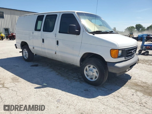 2007 Ford Econoline Cargo Commercial with VIN 1FTNE24W27DA89008, listed as a Copart auction lot 63092705 with 132,447 mi miles and Clean title. Bid and sale history available at DreamBid. Image 4.