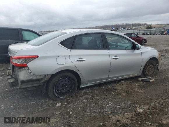 2015 Nissan Sentra SV with VIN 3N1AB7AP1FL672585, listed as a Copart auction lot 49701465 with 116,863 mi miles and Salvage Title. Bid and sale history available at DreamBid. Image 3.