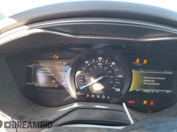 2019 Ford Fusion SEL with VIN 3FA6P0MU6KR235742, listed as a Copart auction lot 46044323 with 61,172 mi miles and . Bid and sale history available at DreamBid. Image 9.