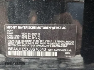 2018 BMW 4 Series 430i z VIN WBA4J1C5XJBG76540, wystawiony jako Copart lot #59963235 z przebiegiem 70 593 mil mil oraz Szkoda całkowita • Salvage title. Historia ofert i sprzedaży dostępna na DreamBid. Obrazek 13.