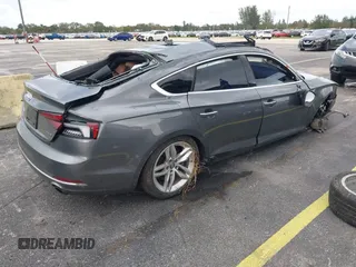 2019 Audi A5 Sportback Premium with VIN WAUANCF54KA076681, listed as a IAAI auction lot 40817960 with 1 mi miles. Bid and sale history available at carsss.com. Image 4.