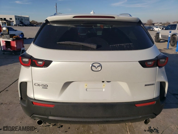2025 Mazda CX-50 2.5 S Premium Package with VIN 7MMVABDM3SN326439, listed as a Copart auction lot 88588635 with 828 mi miles and Salvage Title. Bid and sale history available at carsss.com. Image 6.