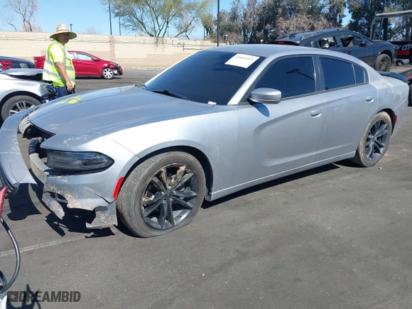 2017 Dodge Charger SE with VIN 2C3CDXBG6HH576448, listed as a IAAI auction lot 41666413 with 173,559 mi miles. Bid and sale history available at carsss.com. Image 2.