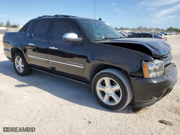 2013 Chevrolet Avalanche LTZ with VIN 3GNMCGE09DG378661, listed as a Copart auction lot 83677794 with 127,319 mi miles and Salvage Title. Bid and sale history available at carsss.com. Image 4.